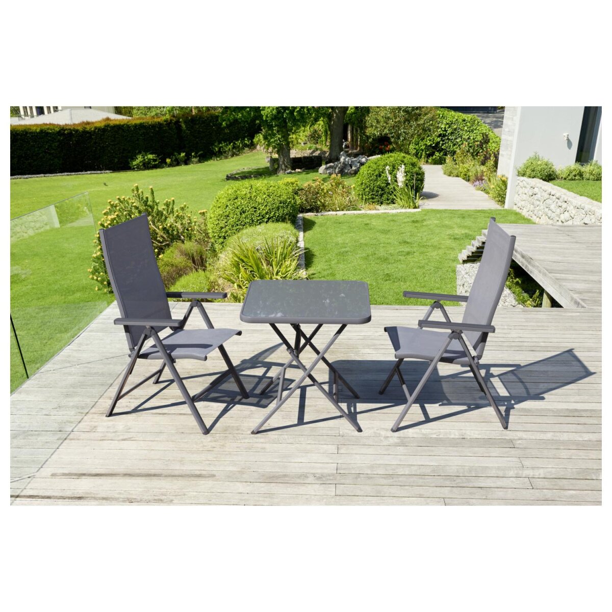 LIVARNO home Alu-Hochlehner »Houston«, 2 Stück, grau - B-Ware sehr gut