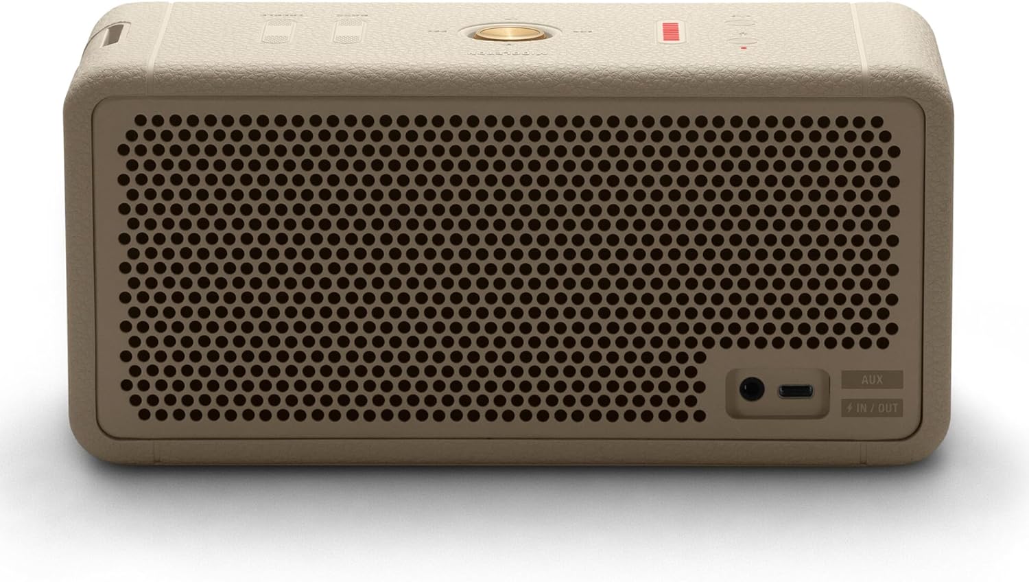Marshall Middleton kabelloser tragbarer Bluetooth-Lautsprecher, über 20 Stunden tragbare Spielzeit, wasserfest IP67 – Crème