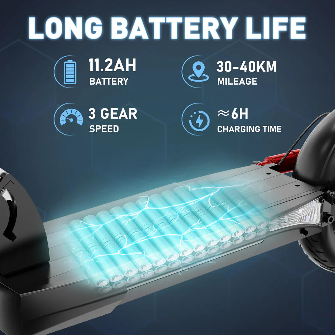 HITWAY HB24 E-Scooter mit Sitz – 800W Motor, 48V Batterie