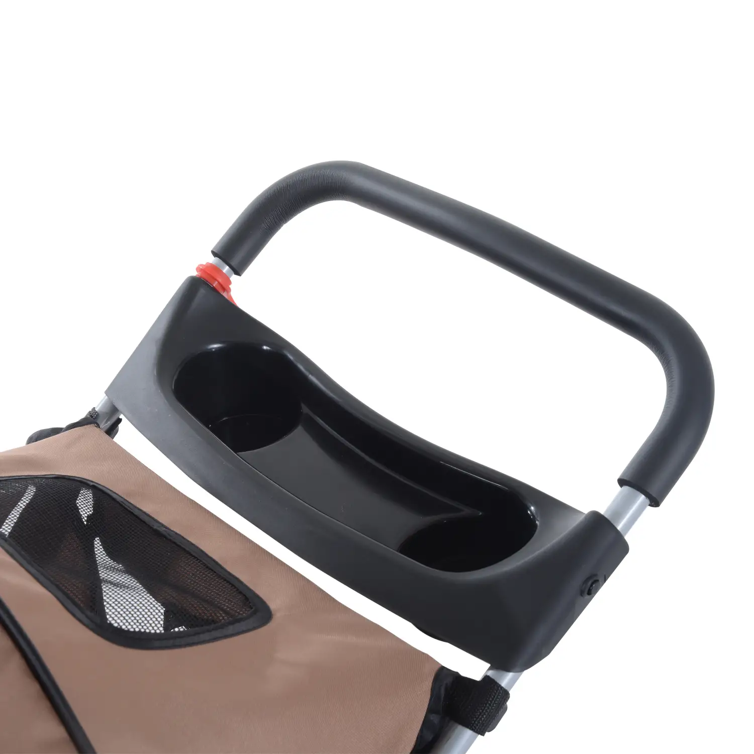 PawHut Hundebuggy faltbar mit Feststellbremse und Einkaufskorb