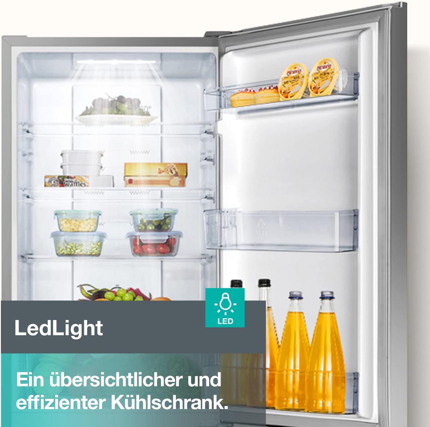 Gorenje N 619EAW4 Kühl-Gefrier-Kombination / LED Display / 186 cm / 300 l / NoFrostPLus / Gemüsefach mit Feuchteregler / FastFreeze / weiß