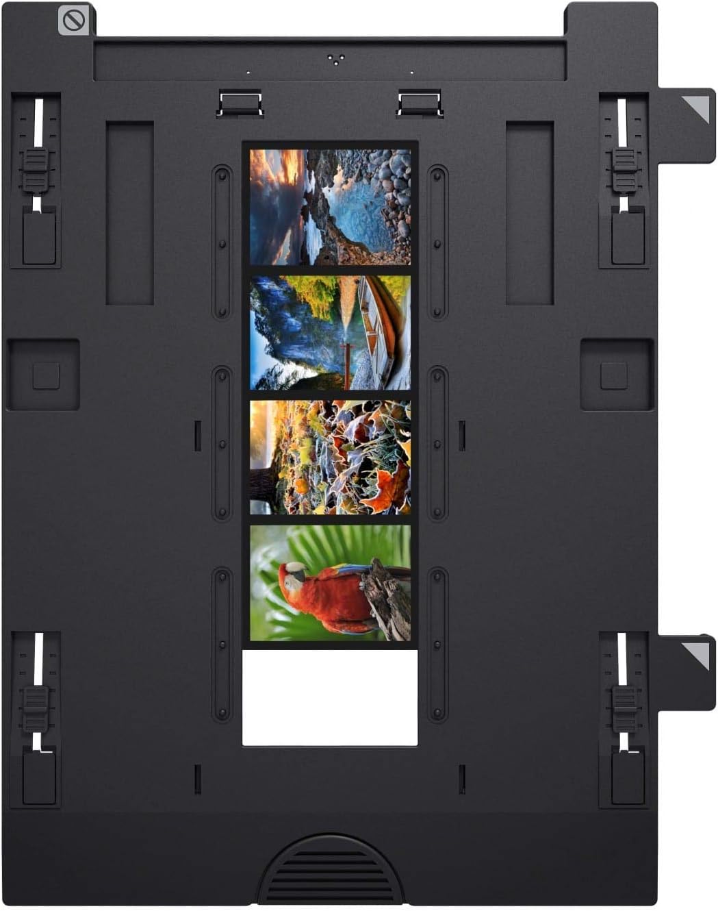 Epson Perfection V850, professioneller Fotoscanner, Scanner zum Digitalisieren von Fotos, Vorlagen, Dias und Negativen, Flachbettscanner mit hoher Auflösung, schwarz/silber