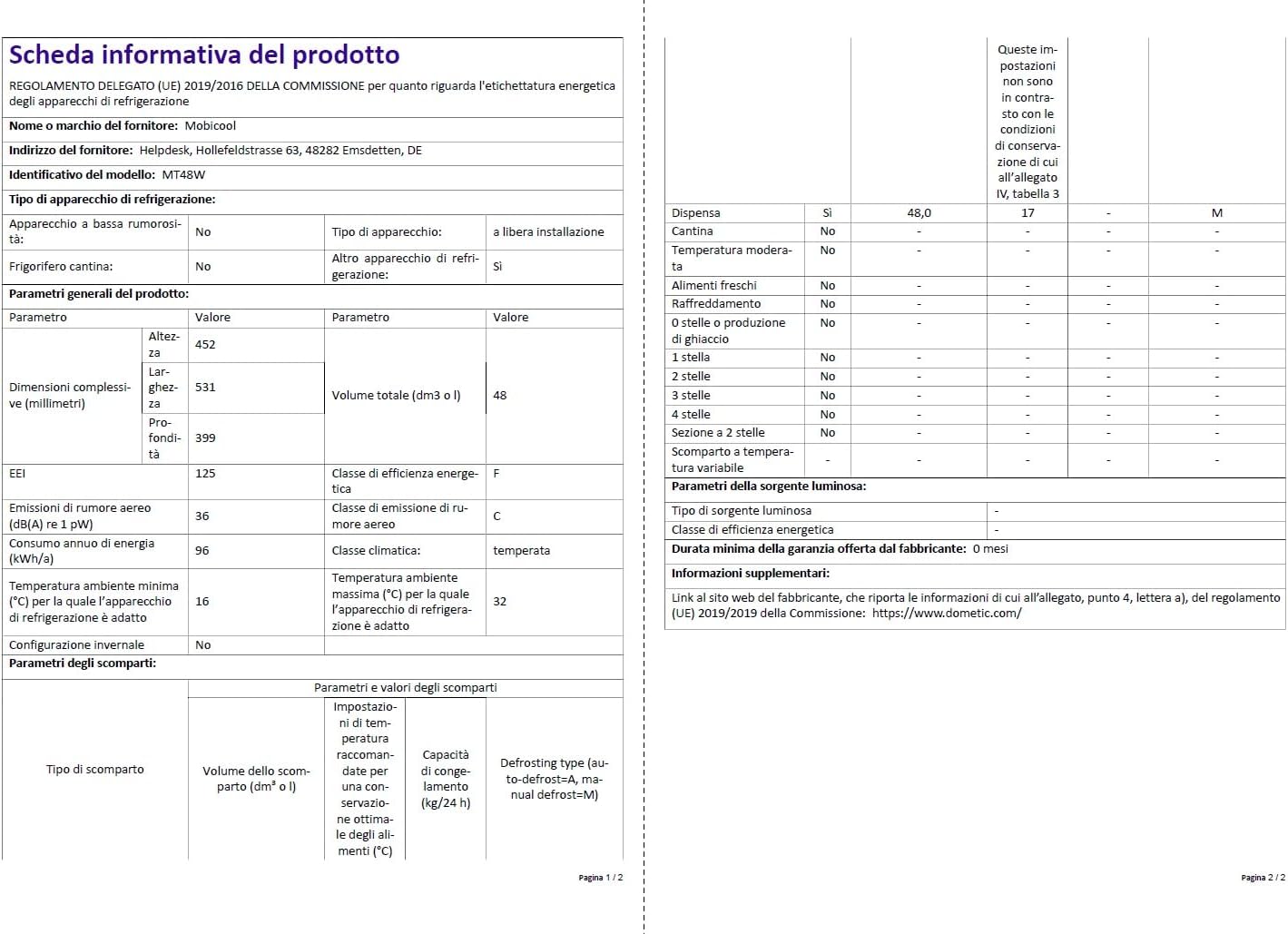 Mobicool MT48W AC/DC - elektrische Kühlbox mit Rollen passend für eine komplette Getrnkekiste / Bierkiste, 48 Liter, 12 V und 230 V für Auto, Lkw, Boot, Reisemobil und Steckdose, Blau