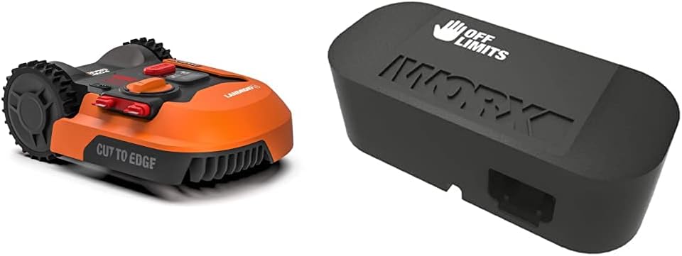 WORX Landroid M WR141E Mhroboter/Akkurasenmher für kleine Grten bis 500 qm/Selbstfahrender Rasenmher für einen sauberen Rasenschnitt, Bunt