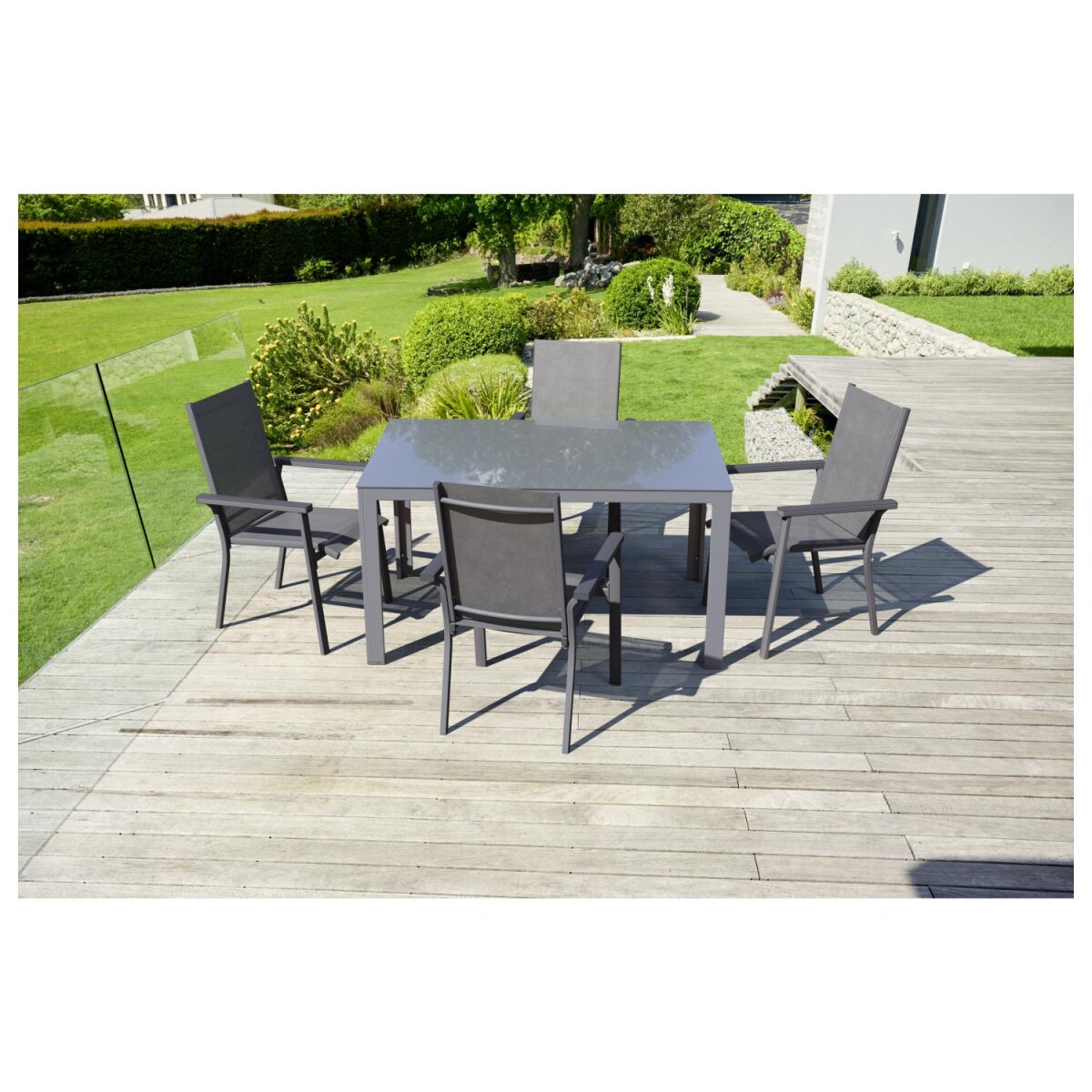 LIVARNO home Alu-Stapelsessel »Houston«, grau - B-Ware sehr gut