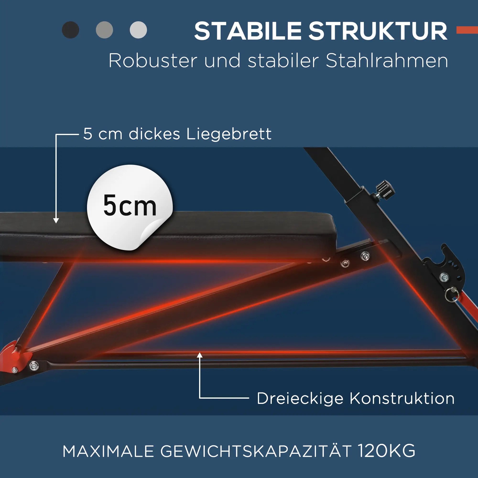 HOMCOM Hantelbank verstellbar multifunktional für Ganzkörpertraining