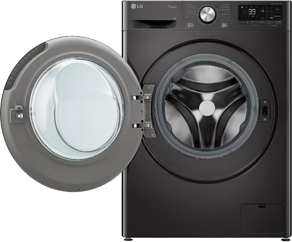 LG F4WV7080, Klasse A, Frontlader-Waschmaschine 8 kg, 1400 U/Min, AI Direct Drive, Wi-Fi, Tiefenreinigung mit Dampf, Groe Kapazitt, TRIPLE A, Auentür aus Sicherheitsglas, 62 x 60 x 85 cm Wei