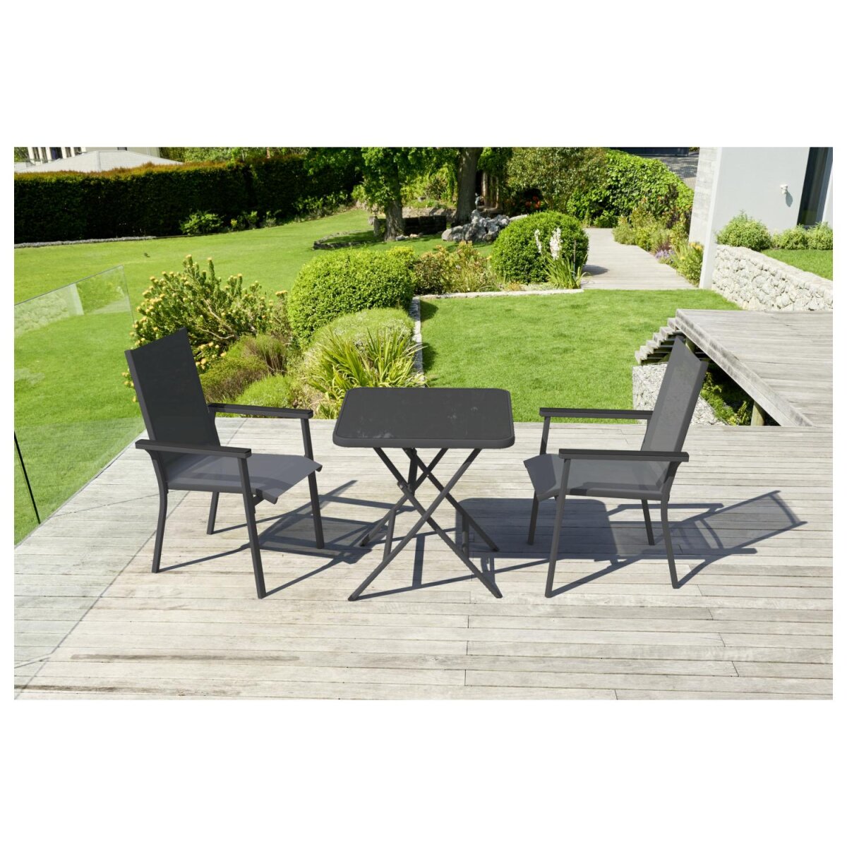 LIVARNO home Alu-Stapelsessel »Houston«, grau - B-Ware sehr gut