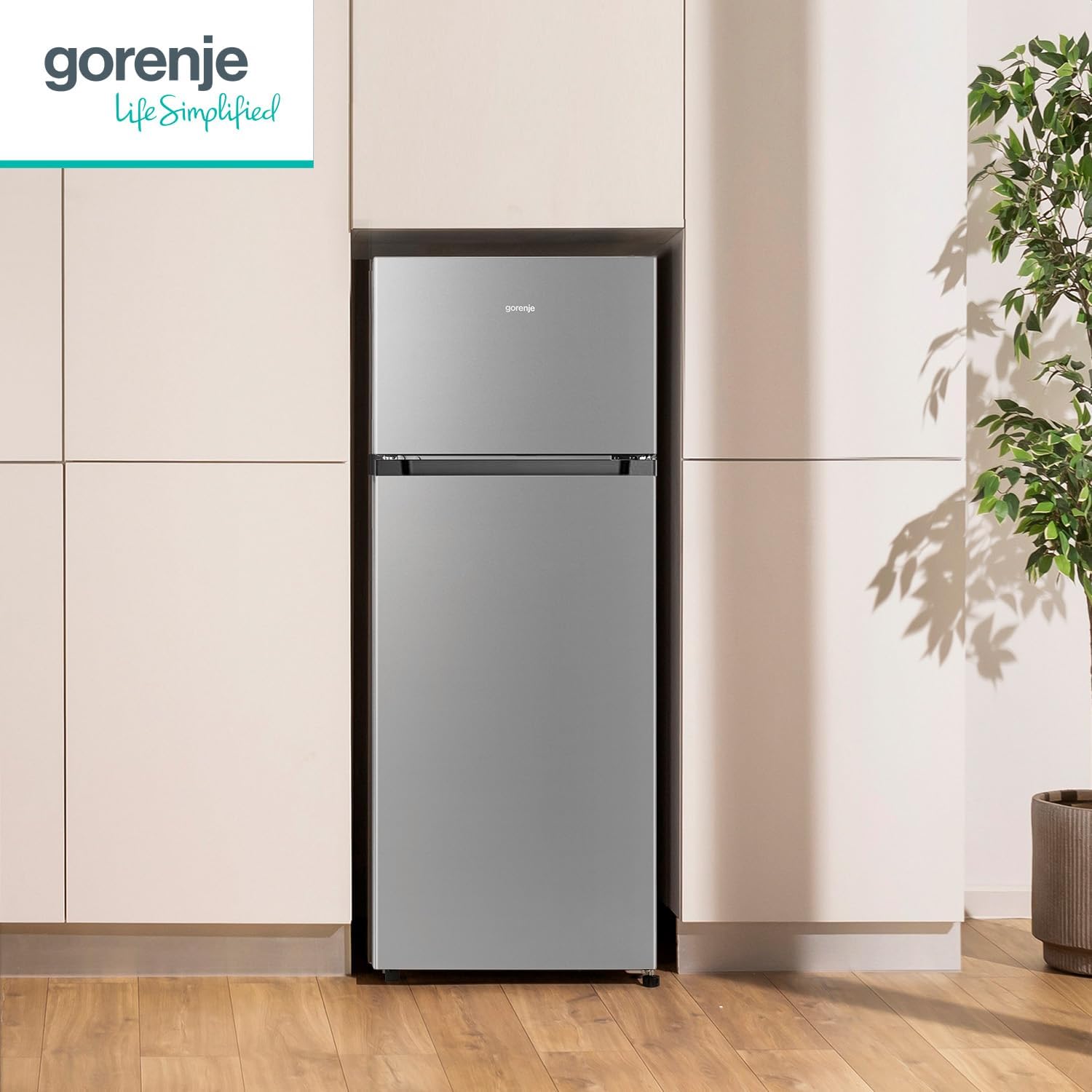 Gorenje N 619EAW4 Kühl-Gefrier-Kombination / LED Display / 186 cm / 300 l / NoFrostPLus / Gemüsefach mit Feuchteregler / FastFreeze / weiß