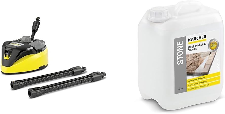 Krcher Flchenreiniger T-Racer T 7 Plus (Spritzwasserschutz, für groe Flchen, zwei Flachstrahldüsen, Handgriff für senkrechtes arbeiten, Powerdüse, Spüldüse)