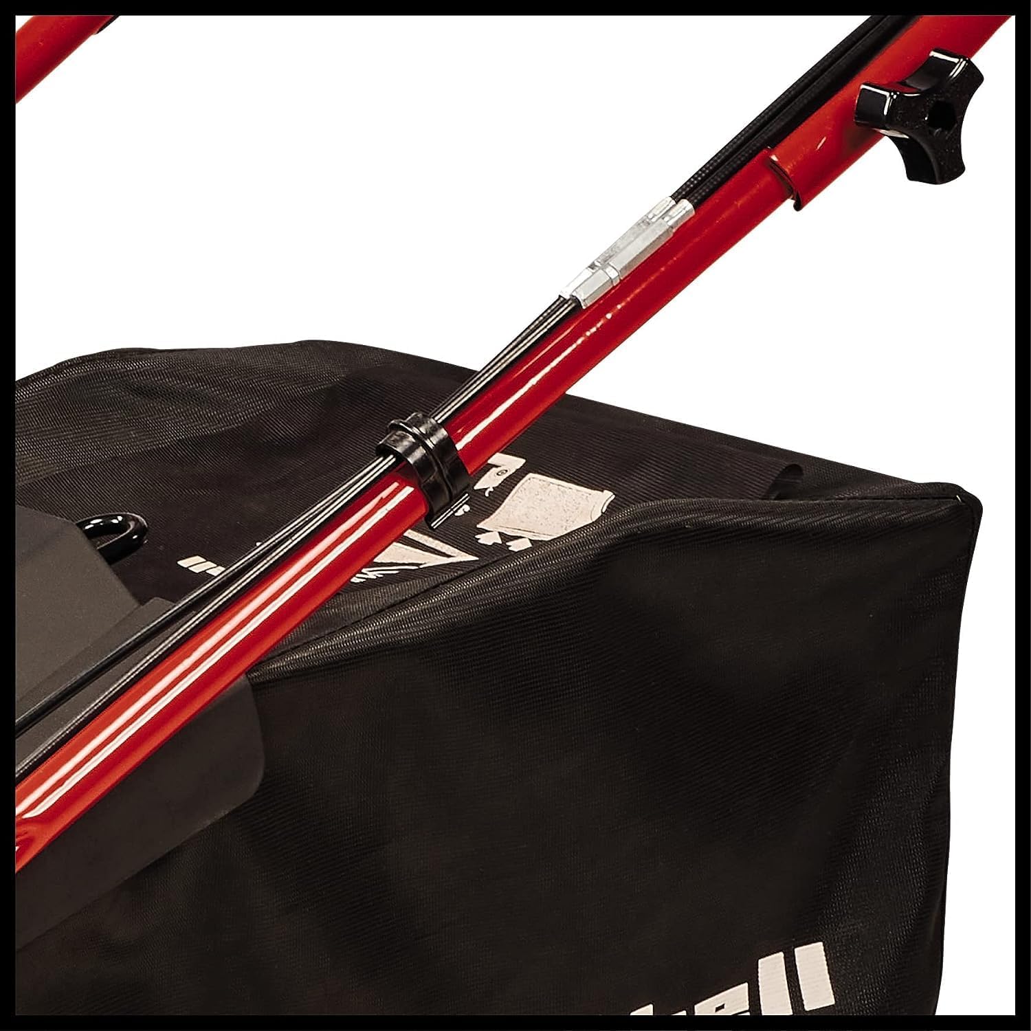 Einhell Benzin-Rasenmäher GC-PM 46/5 S (2 kW, bis 1.400 m², 1 Zylinder, 4-Takt-Motor, abschaltbarer Hinterradantrieb, 9-stufige zentrale Schnitthöhenverstellung 25-80 mm)