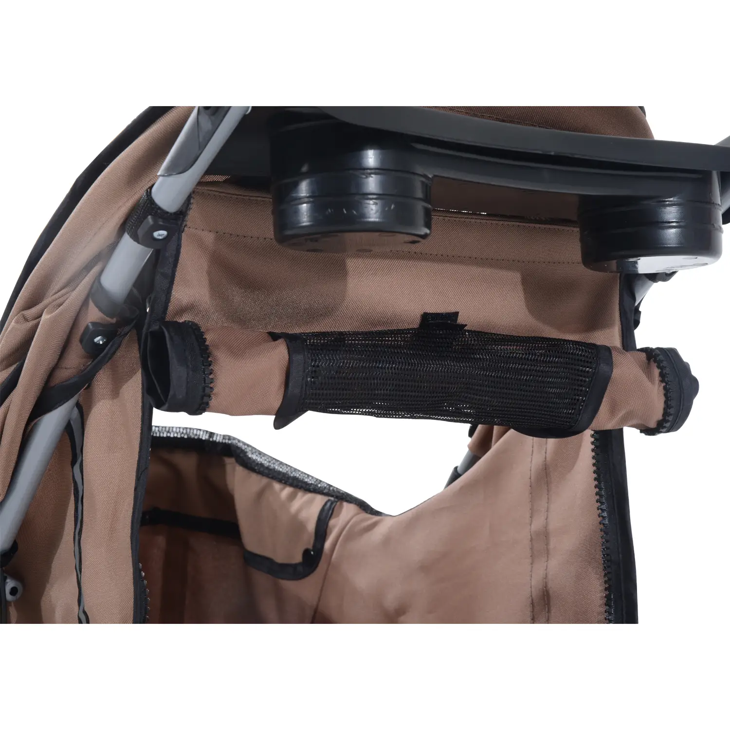 PawHut Hundebuggy faltbar mit Feststellbremse und Einkaufskorb