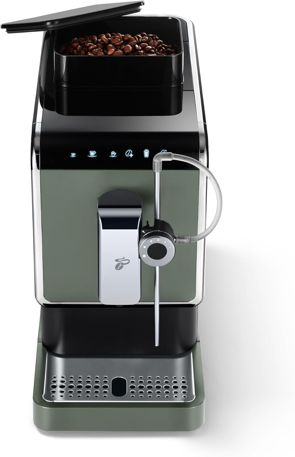 Tchibo Kaffeevollautomat Esperto Pro mit One Touch Funktion für Caffè Crema, Espresso und Milchspezialitäten, Anthrazit
