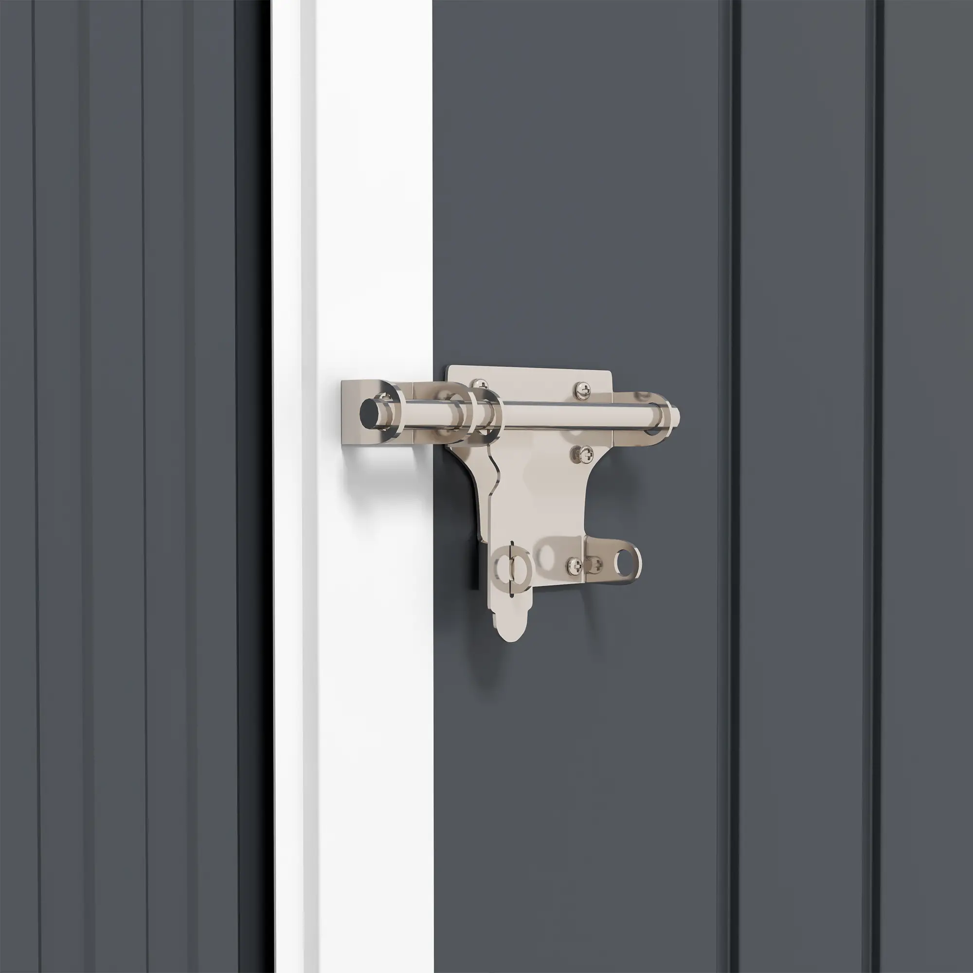 Outsunny Geräteschuppen Gartenhaus groß belüftet abschließbar Stahl