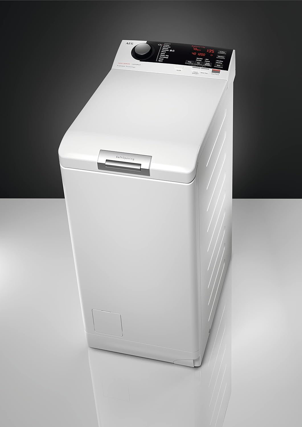 AEG LTR7A71370 Waschmaschine Toplader / Serie 7000 mit ProSteam / ProSteam - Auffrischfunktion / 7,0 kg / Leise / Mengenautomatik / Nachlegefunktion / Wasserstopp / 1300 U/min