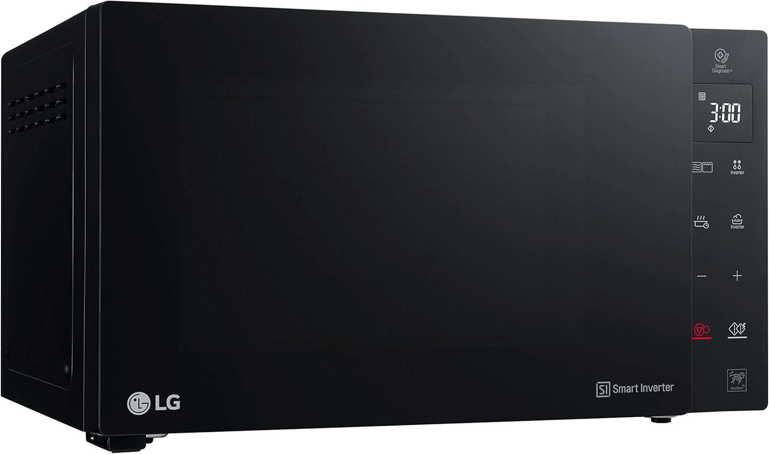 LG MH6535GIS Mikrowelle mit Inverter Technologie & Quarz Grill, 25 Liter Kapazitt, 1000 W, Automatikprogramme, einstellbare Leistungsstufen für optimales Garen und EasyClean-Funktion, Schwarz