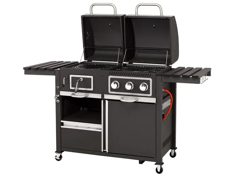 tepro Kohle-Gas-Grill »Toronto Kombi«, 8,7 kW Leistung, 3 Edelstahlbrenner, 2 Ablagen