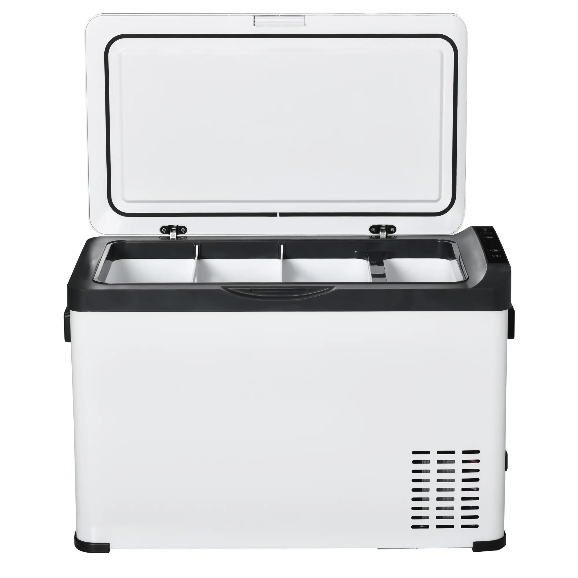 Outsunny Auto-Kühlschrank Kompressor LCD-Panel Batterieschutz Weiß