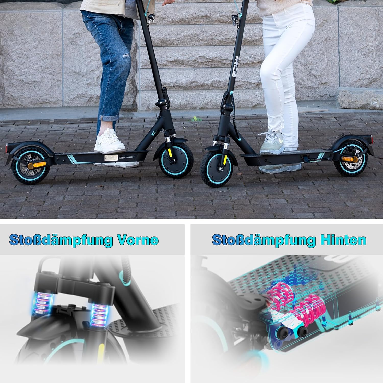 RCB EV85F ABE E-Scooter | 400W Motor, 36V Batterie