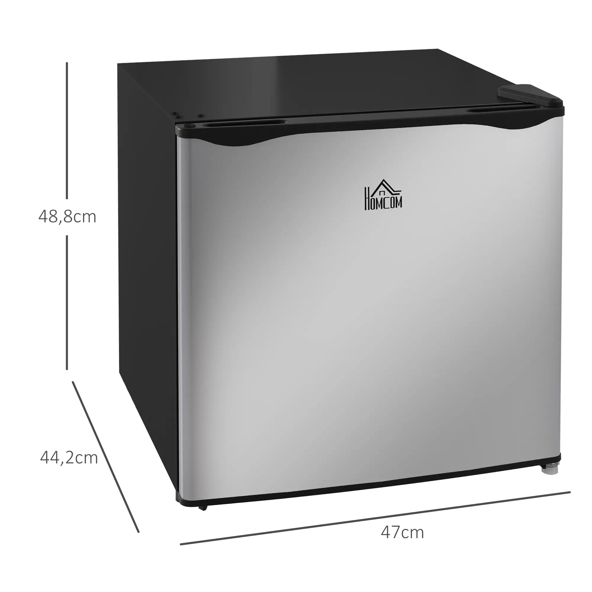 HOMCOM Mini-Gefrierschrank 35 L Silber – kompakt & effizient