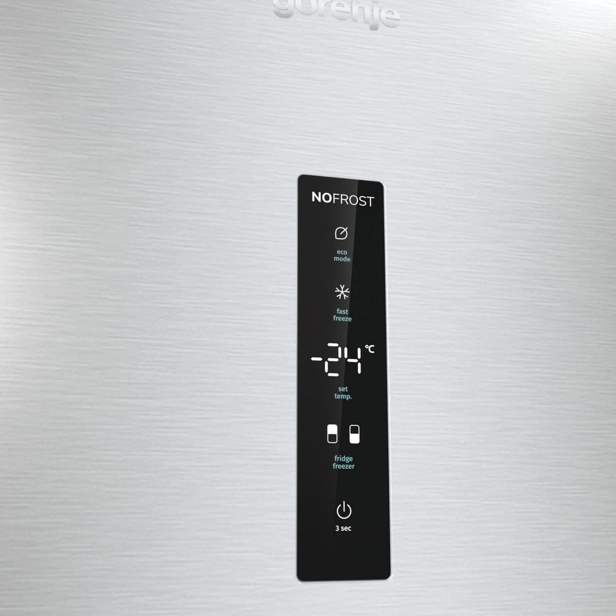 Gorenje N 619EAW4 Kühl-Gefrier-Kombination / LED Display / 186 cm / 300 l / NoFrostPLus / Gemüsefach mit Feuchteregler / FastFreeze / weiß