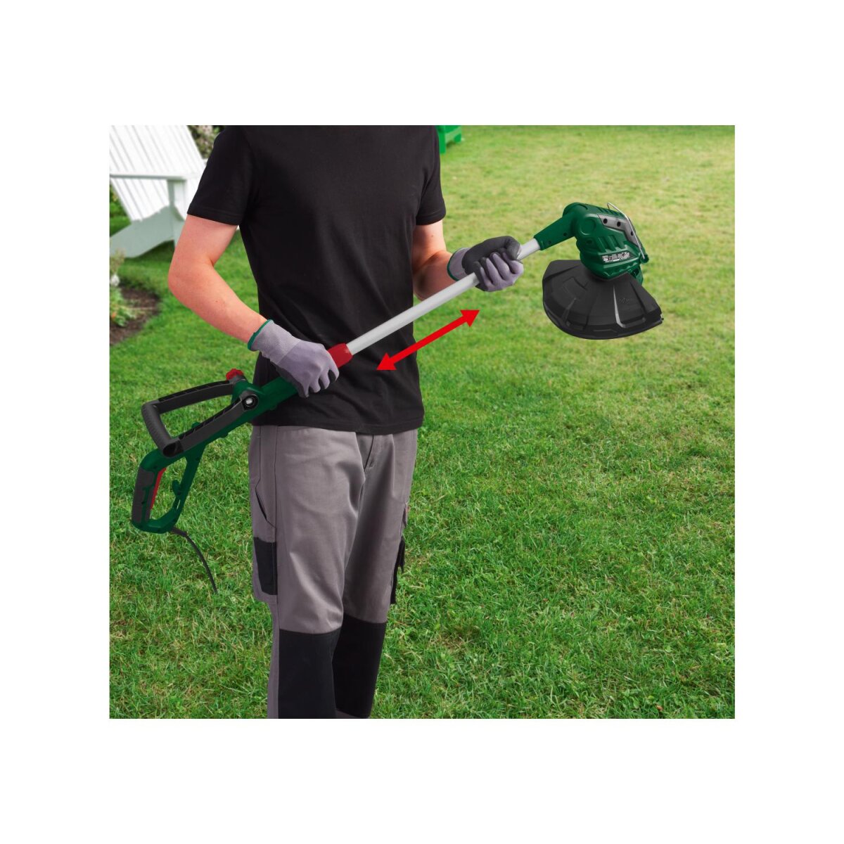 PARKSIDE® Elektro-Rasentrimmer »PERT 550 C6«, stufenlos längenverstellbar - B-Ware gut