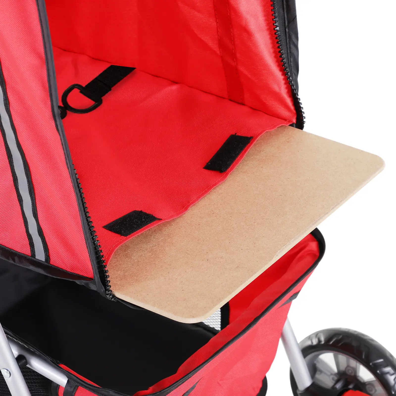 PawHut Hundebuggy faltbar mit Feststellbremse und Einkaufskorb