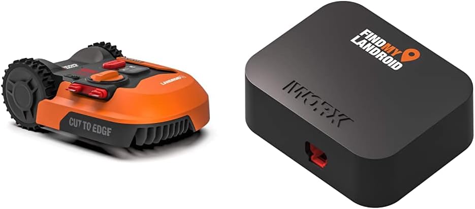 WORX Landroid M WR141E Mhroboter/Akkurasenmher für kleine Grten bis 500 qm/Selbstfahrender Rasenmher für einen sauberen Rasenschnitt, Bunt