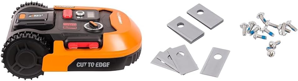 WORX Landroid M WR141E Mhroboter/Akkurasenmher für kleine Grten bis 500 qm/Selbstfahrender Rasenmher für einen sauberen Rasenschnitt, Bunt
