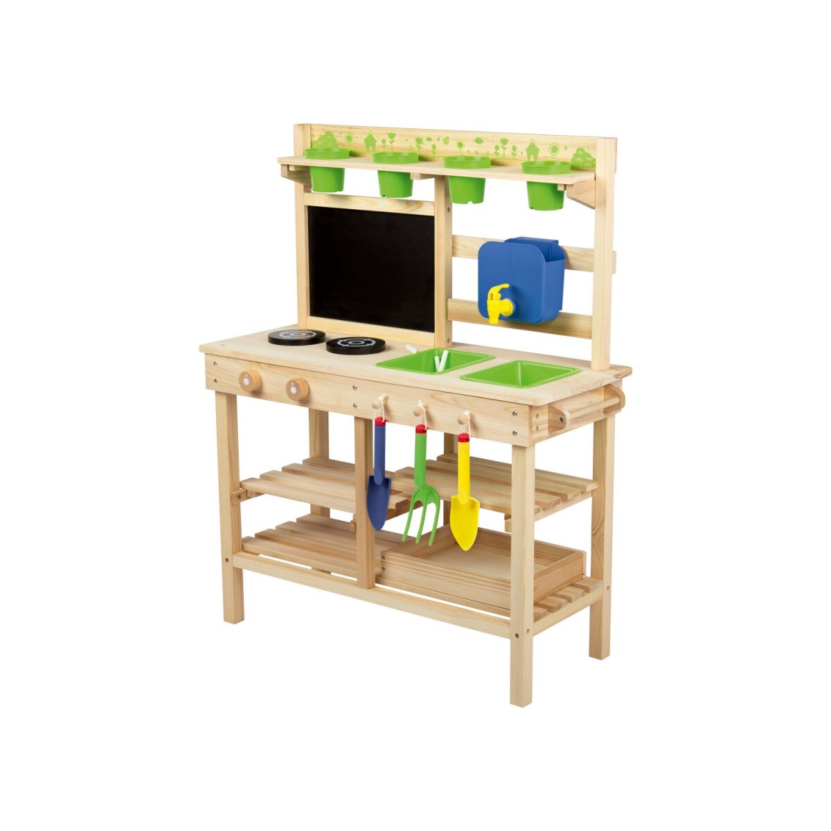 Playtive Outdoorküche, stabile Konstruktion aus Echtholz - B-Ware sehr gut