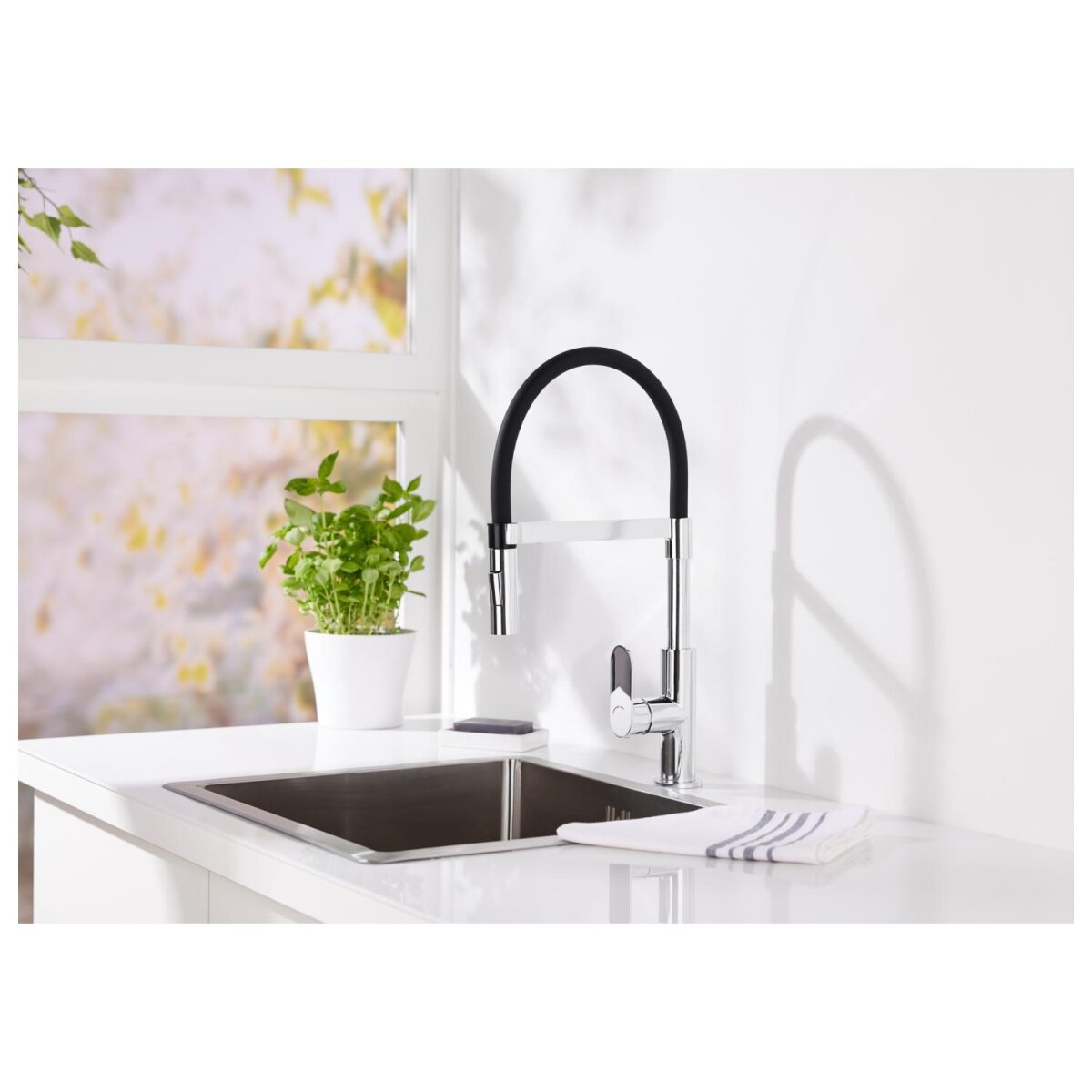 LIVARNO home Küchenarmatur mit herausziehbarer Brause - B-Ware