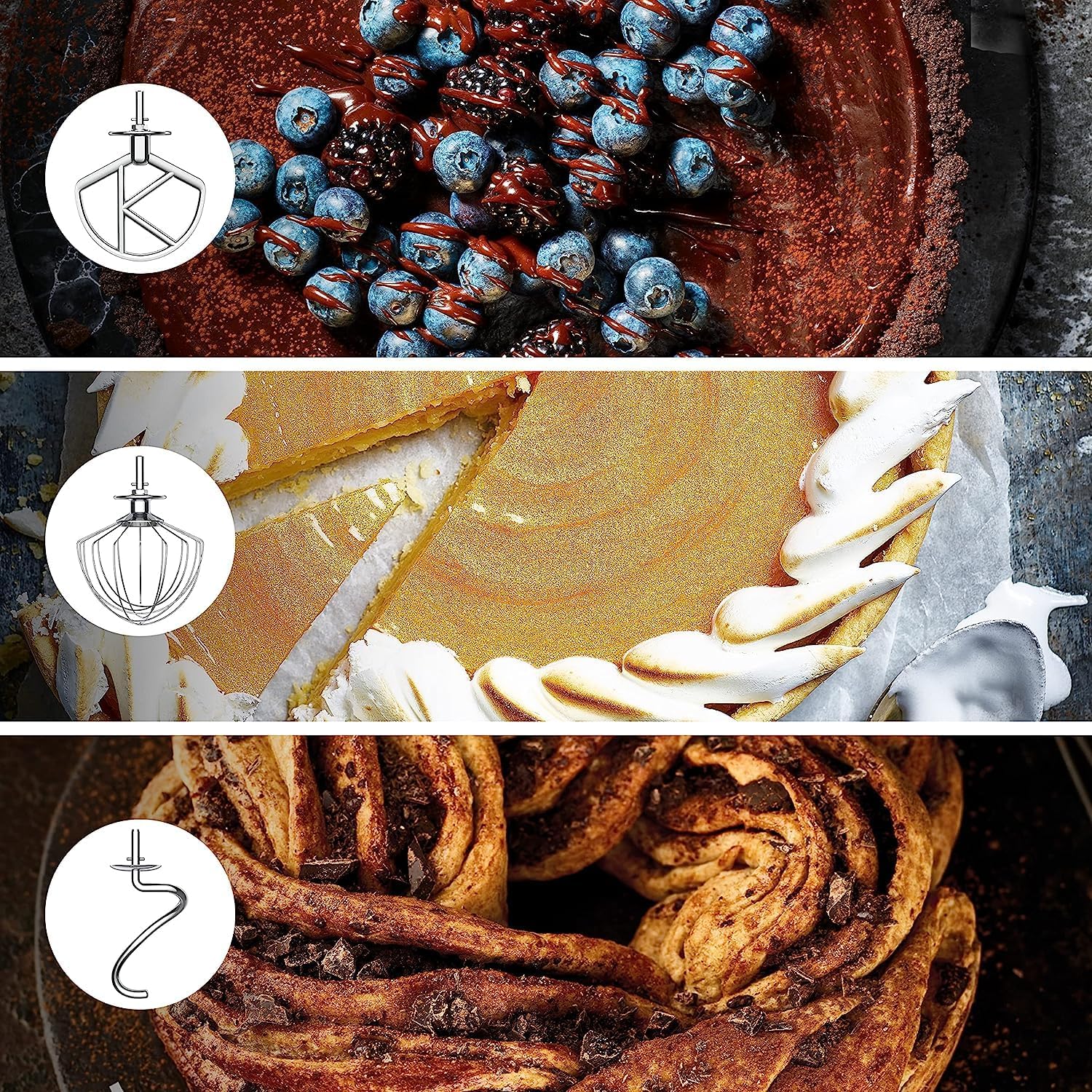 Kenwood kMix KMX750RD Küchenmaschine, 5 l Edelstahl Schüssel, Safe-Use-Sicherheitssystem, Metallgehuse, 1000 Watt, inkl. 3-Teiligem Patisserie-Set und Spritzschutz, Rot