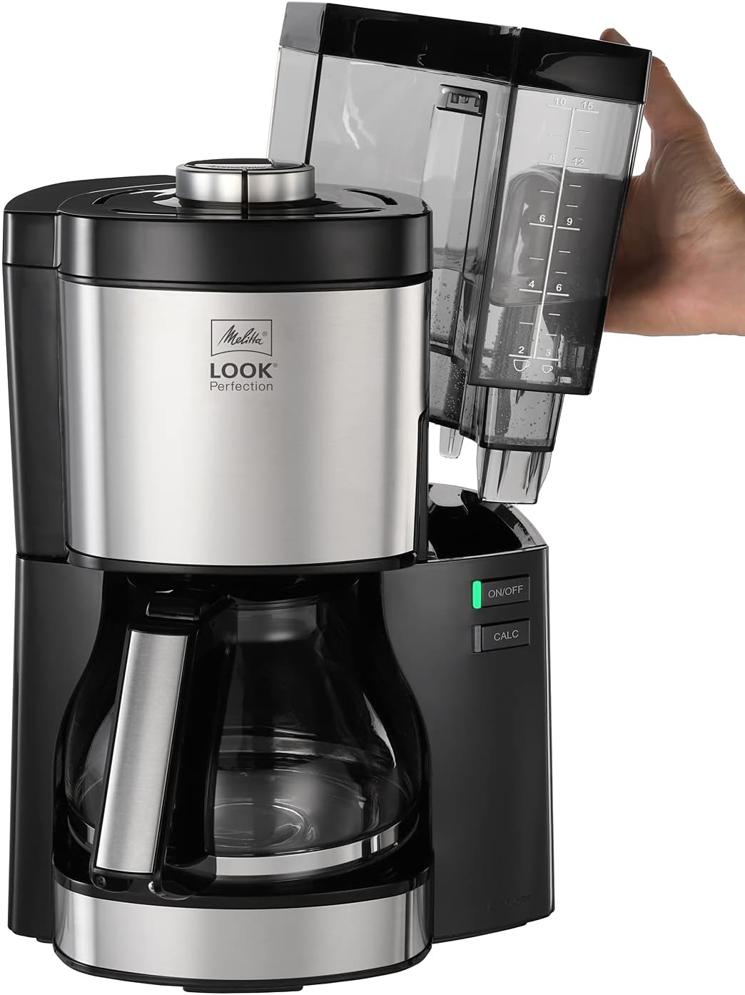 Melitta Look Perfection - Filterkaffeemaschine - mit Thermokanne - Tropfstopp - 10 Tassen - Schwarz (1025-16)