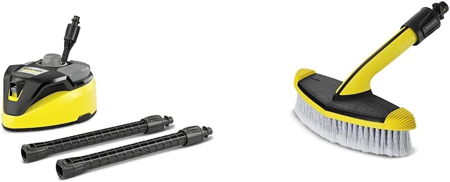 Krcher Flchenreiniger T-Racer T 7 Plus (Spritzwasserschutz, für groe Flchen, zwei Flachstrahldüsen, Handgriff für senkrechtes arbeiten, Powerdüse, Spüldüse)