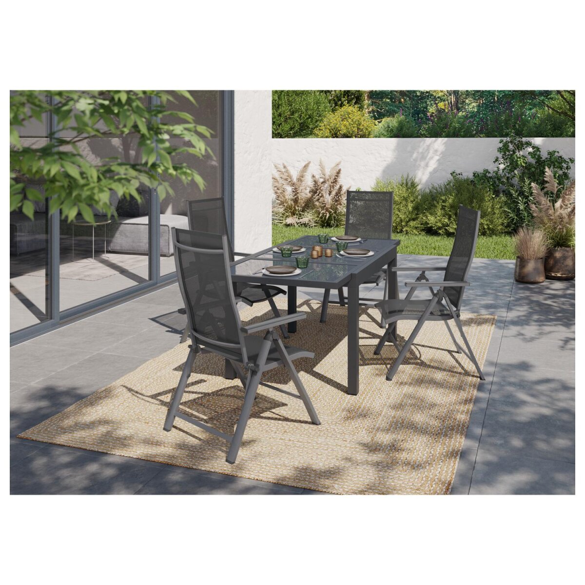 LIVARNO home Alu-Hochlehner »Houston«, 2 Stück, grau - B-Ware sehr gut