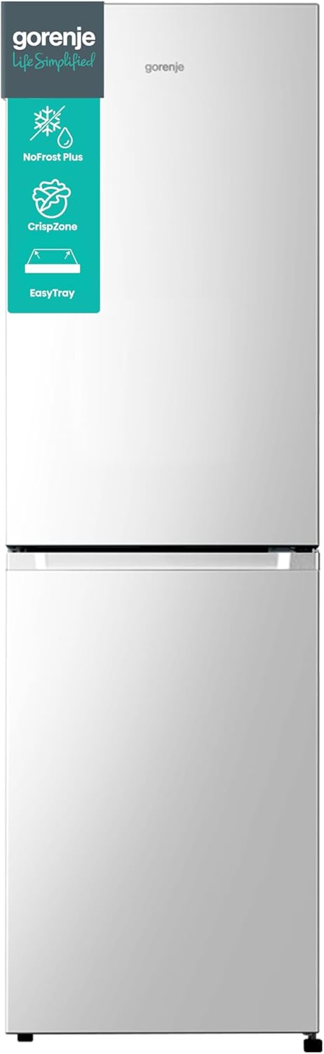 Gorenje N 619EAW4 Kühl-Gefrier-Kombination / LED Display / 186 cm / 300 l / NoFrostPLus / Gemüsefach mit Feuchteregler / FastFreeze / weiß