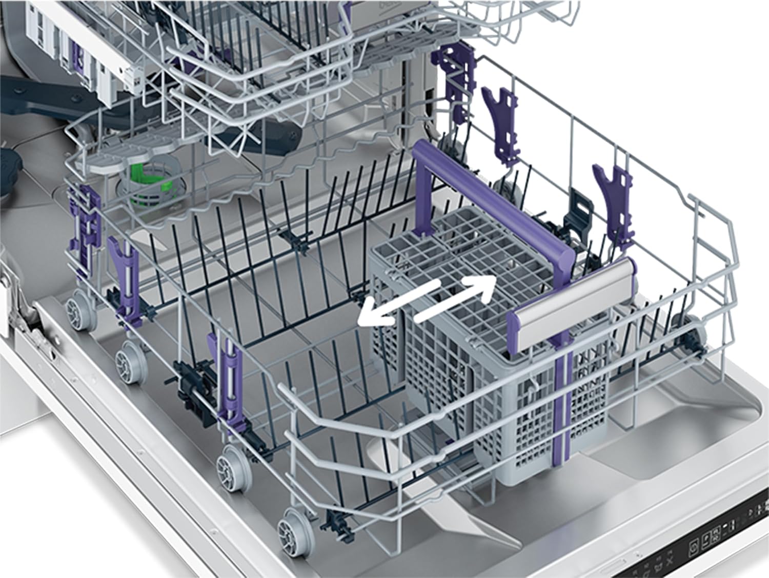 Beko BDFN26420W b300 freistehender Geschirrspüler, unterbaufhig, Platz für 14 Magedecke, Pro Inverter Motor, TrayWash, HygieneIntense, 6 Programme, WaterSafe+, Wei