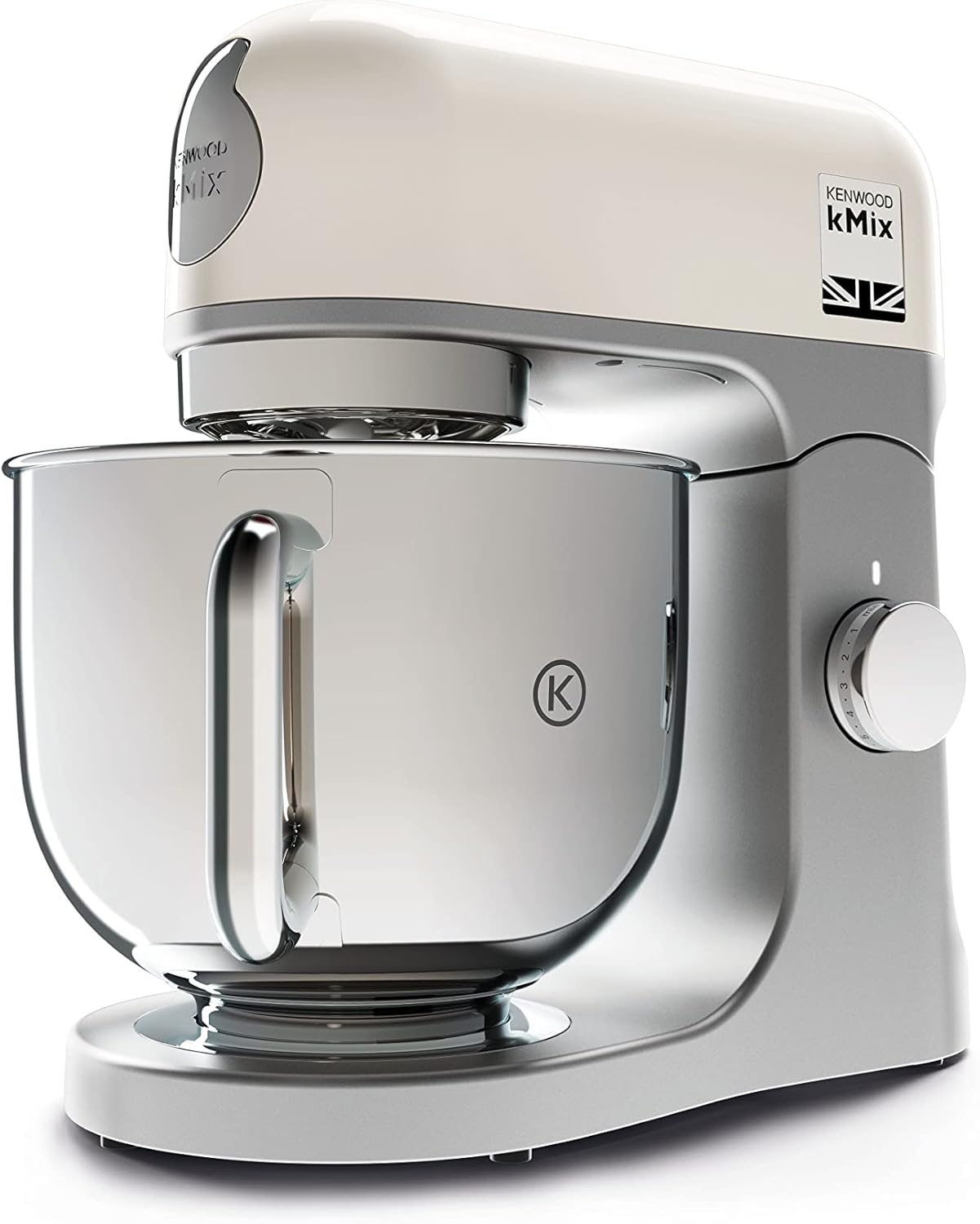 Kenwood kMix KMX750RD Küchenmaschine, 5 l Edelstahl Schüssel, Safe-Use-Sicherheitssystem, Metallgehuse, 1000 Watt, inkl. 3-Teiligem Patisserie-Set und Spritzschutz, Rot