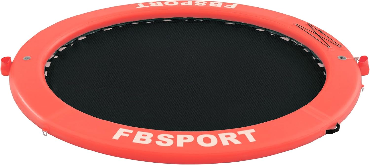 Aufblasbares Dock, schwimmende Plattform, 2,44 m aufblasbares Wasserhängematten-Schwimmdeck für See mit Getränkehalter, runder Schwimmring, Schwimmfloß, Liegeinsel, Plattformpolster