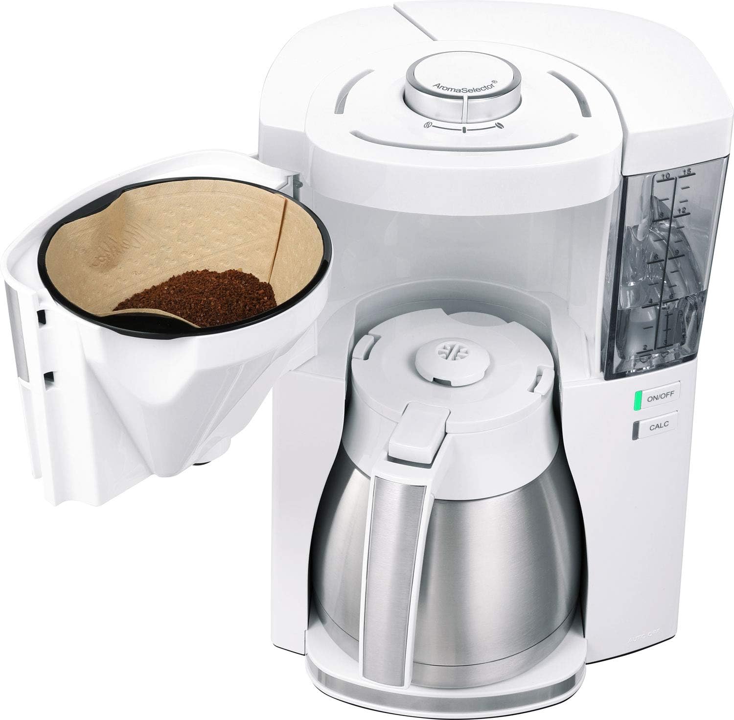 Melitta Look Perfection - Filterkaffeemaschine - mit Thermokanne - Tropfstopp - 10 Tassen - Schwarz (1025-16)