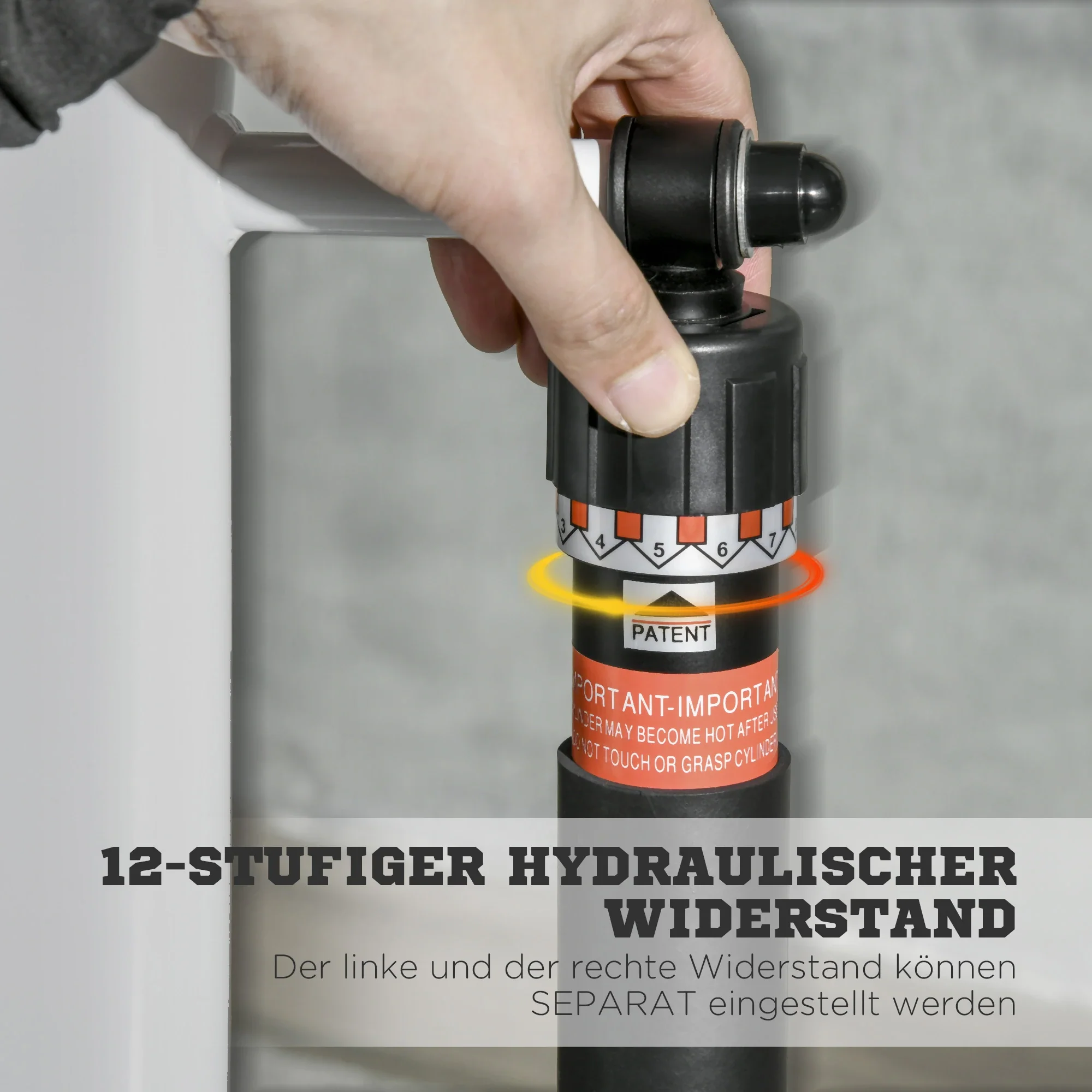 SPORTNOW Stepper mit Handgriff 12 Widerstandsstufen Monitor-Anzeige