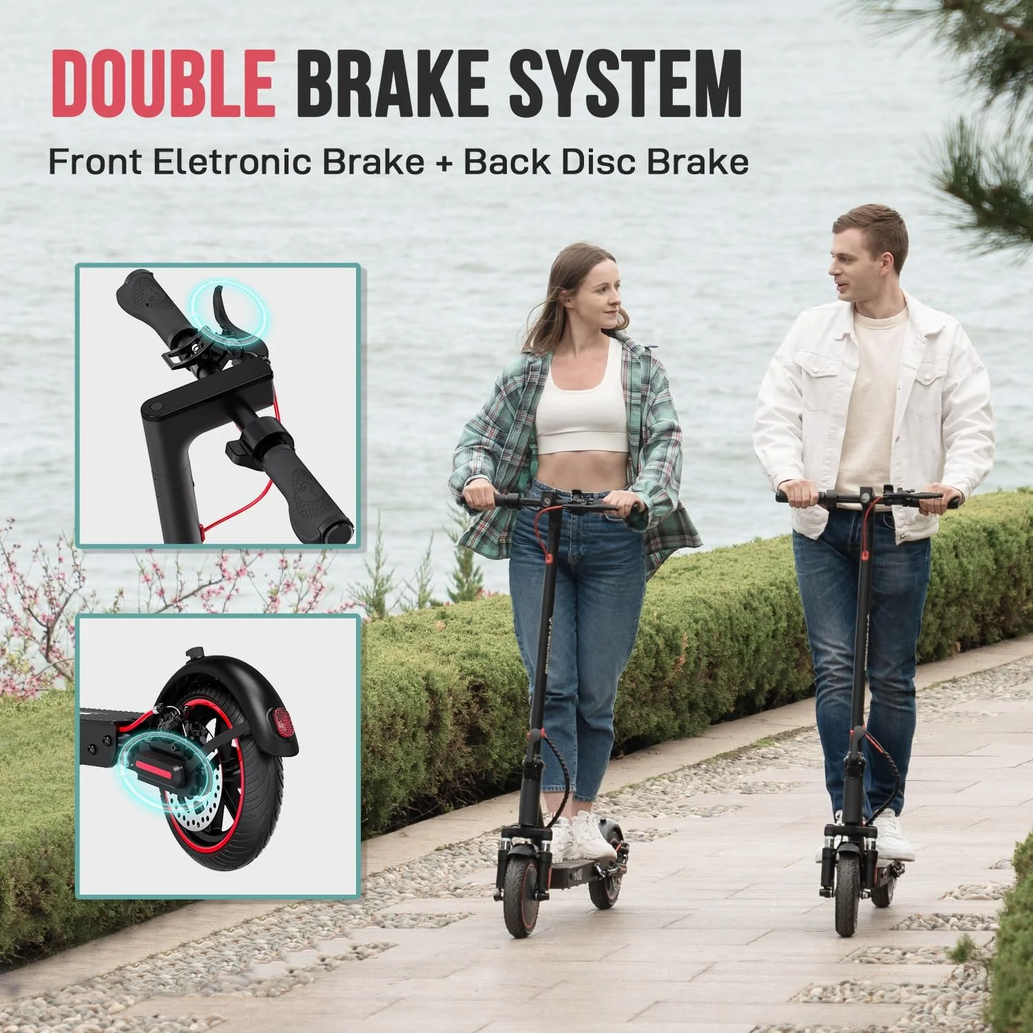 EVERCROSS EV85F E-Scooter – 350W Motor, 25 km/h, 8.5 Reifen, IP54, Klappbar
