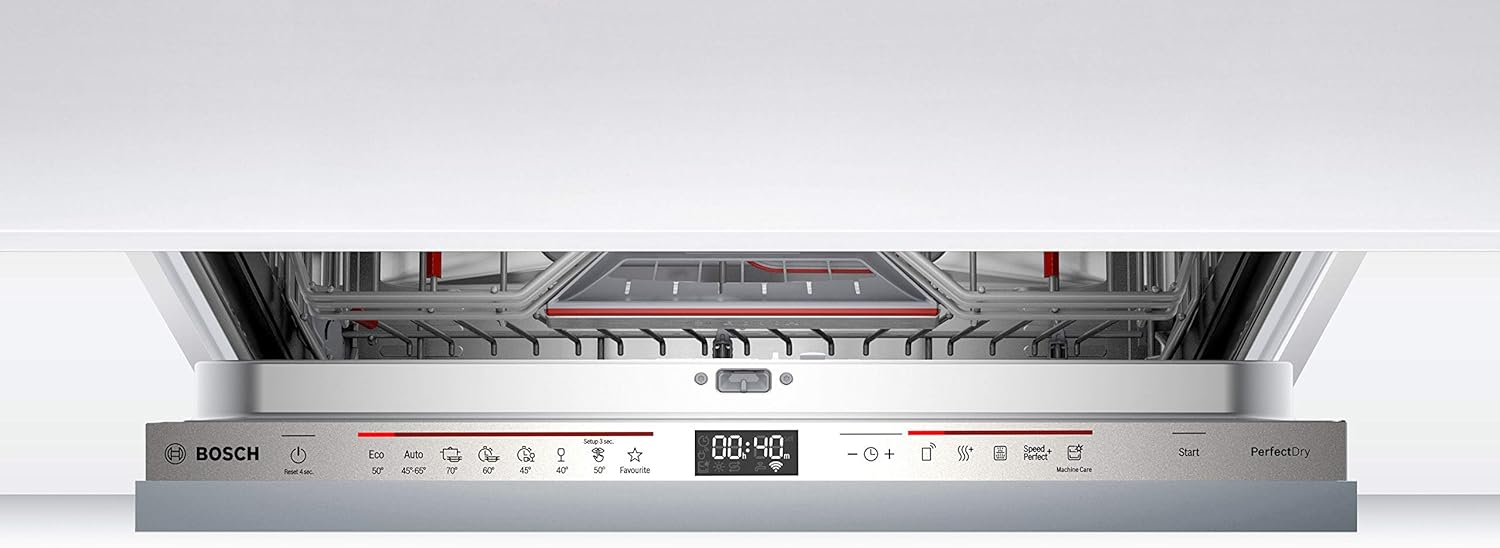 Bosch Hausgerte SMV6ZCX49E Serie 6 er Geschirrspüler Vollintegriert, Besteckschublade, Silence Programm besonders leise, PerfectDry mit Zeolith trocknet sogar Kunststoff