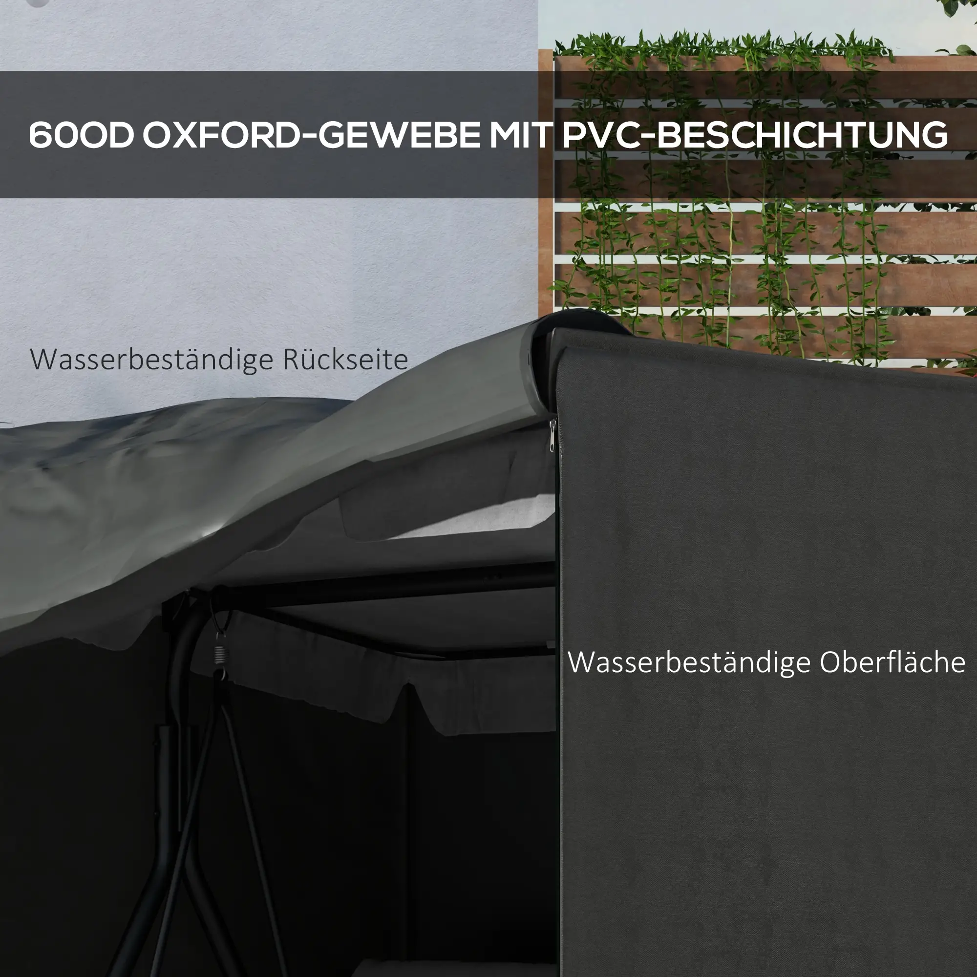 Outsunny Abdeckung Hollywoodschaukel witterungsresistent UV-Schutz