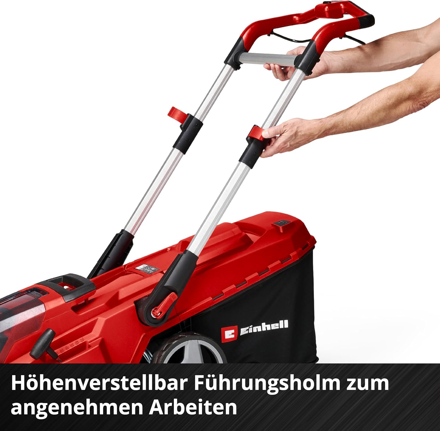 Einhell Akku-Rasenmäher RASARRO 36/42 Kit Power X-Change (36V, 42 cm Schnittbreite, bis 725 m², Brushless, 50L Fangkorb, Mulchfunktion, inkl. 2x 5,2Ah + 1x Twincharger)