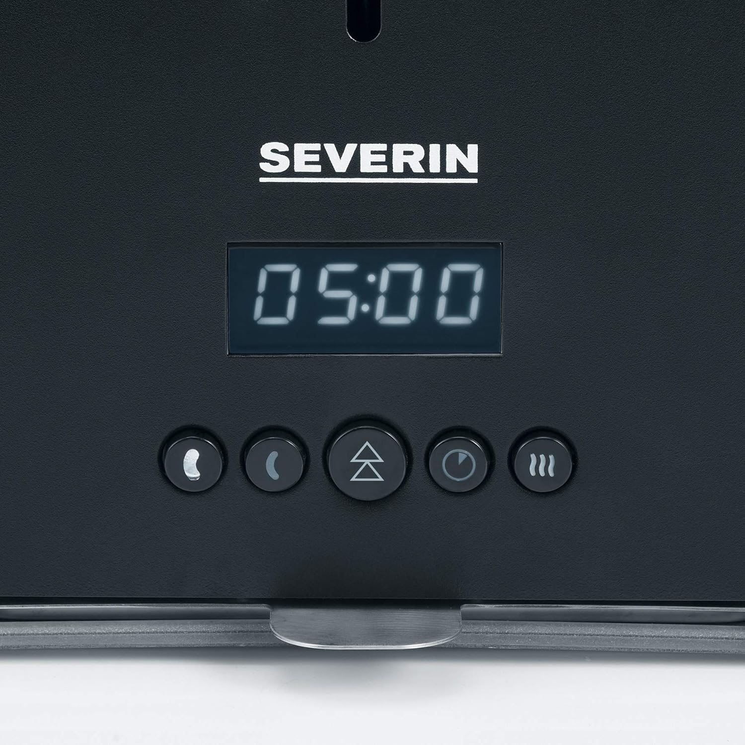 SEVERIN WURSTER, perfekt gebräunte Würstchen auf Knopfdruck in nur 5 Minuten, ohne Zugabe von Fremdfett, inkl. Holzzange, Schwarz, Edelstahl/Kunststoff, WT 5005