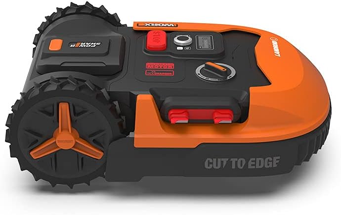 WORX Landroid M WR141E Mhroboter/Akkurasenmher für kleine Grten bis 500 qm/Selbstfahrender Rasenmher für einen sauberen Rasenschnitt, Bunt