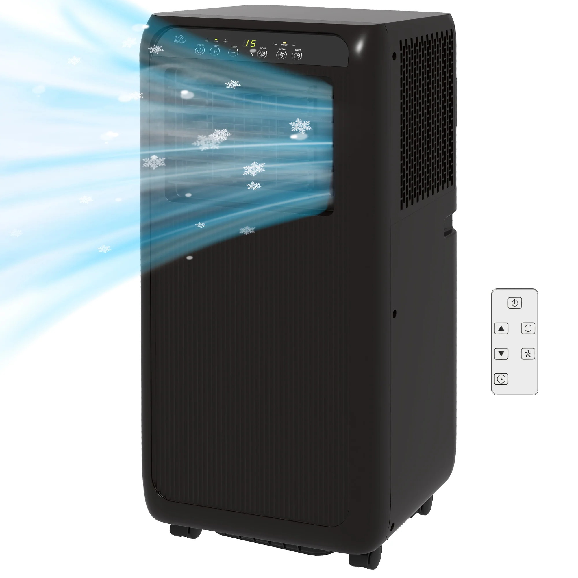 HOMCOM mobile Klimaanlage 3in1 9000BTU Timer Fernbedienung