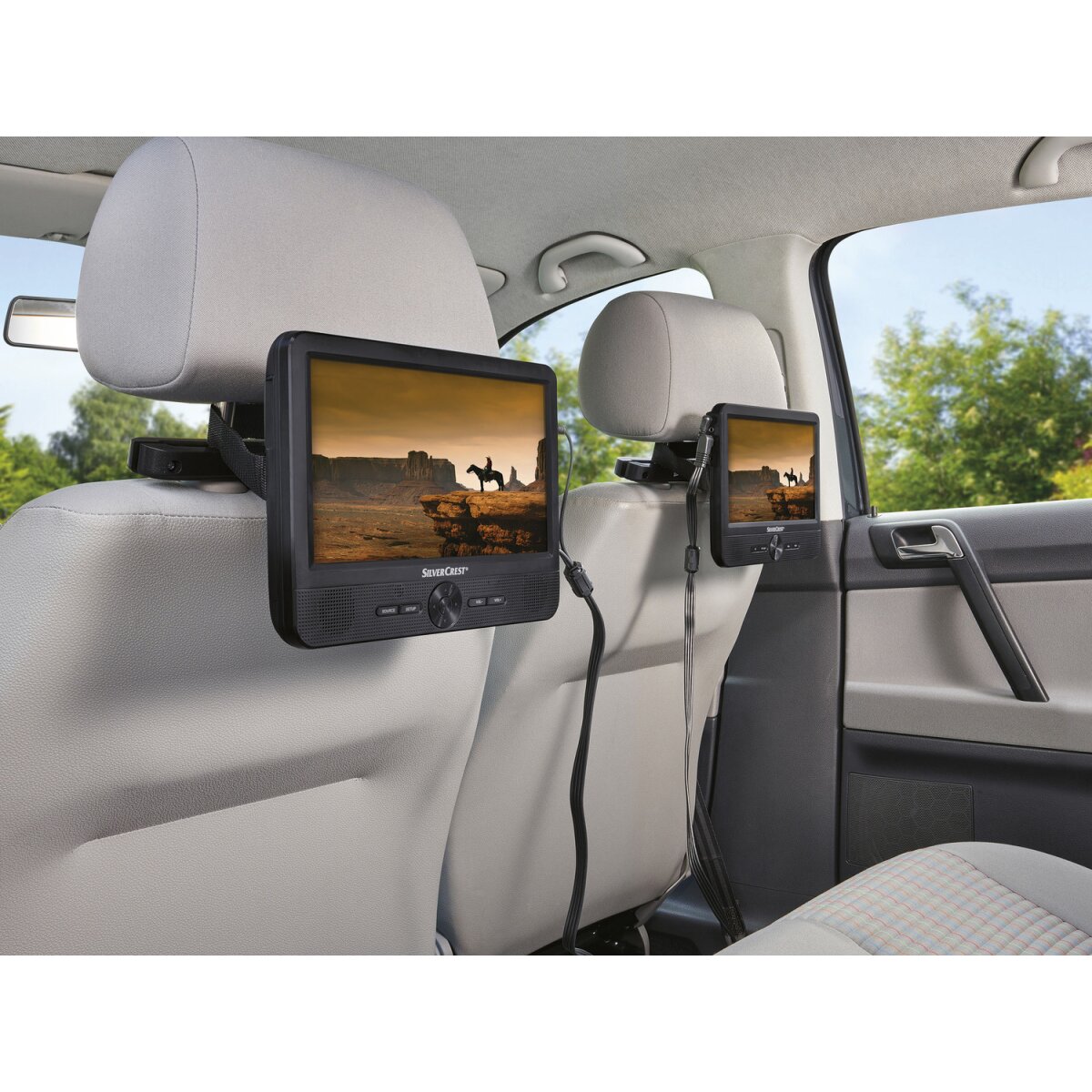 SILVERCREST® Tragbarer DVD-Player »SPDP 18 A1«, mit 2 Bildschirmen - B-Ware sehr gut