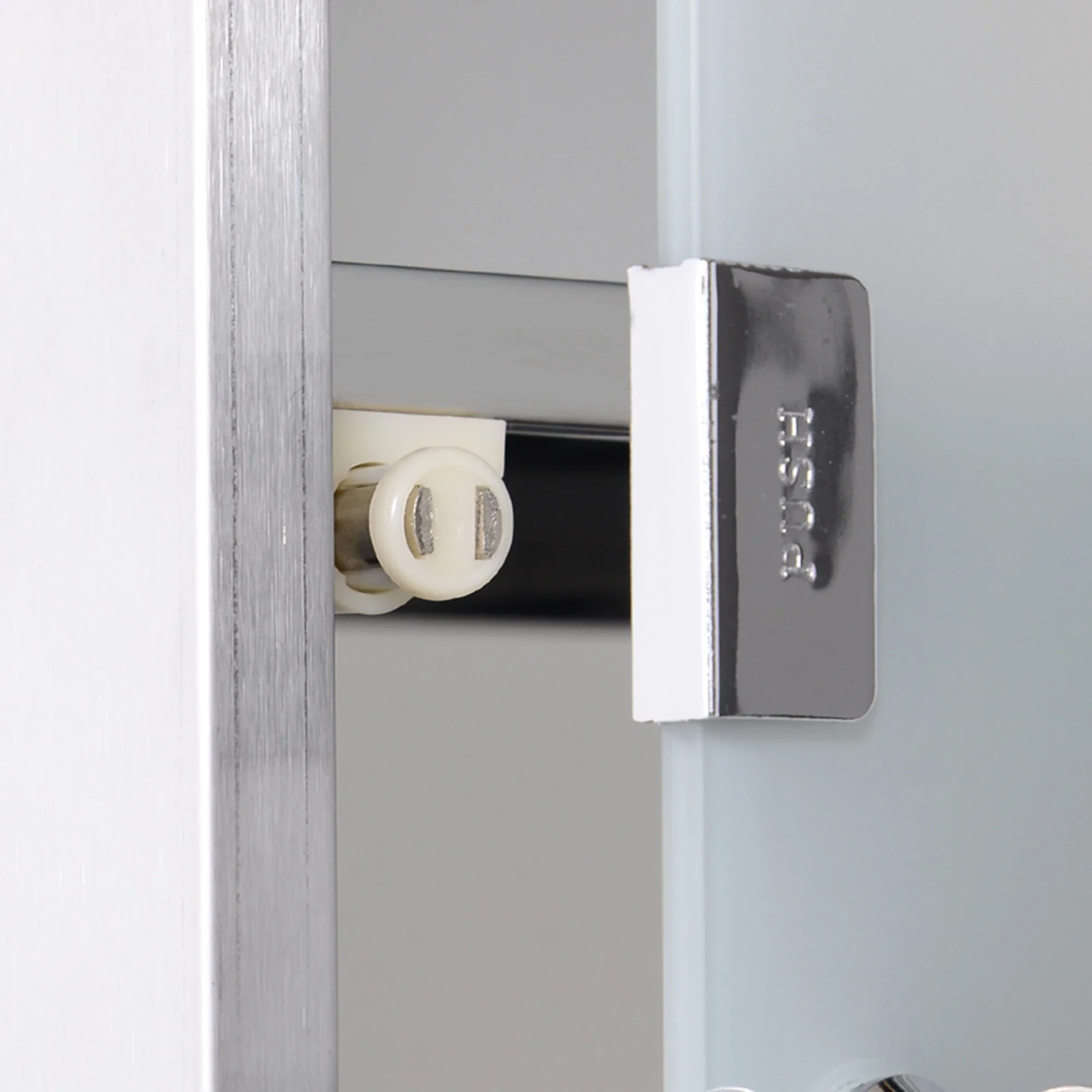 HOMCOM Medizinschrank abschließbar 3 Fächer Edelstahl